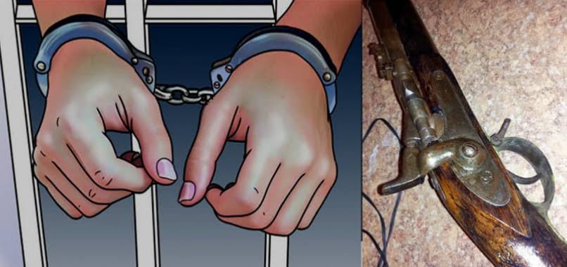 घरभित्र लुकाएर शालिकरामले राखेका थिए बन्दुक,प्रहरीले फेला पारेर नियन्त्रणमा लियो उनलाई