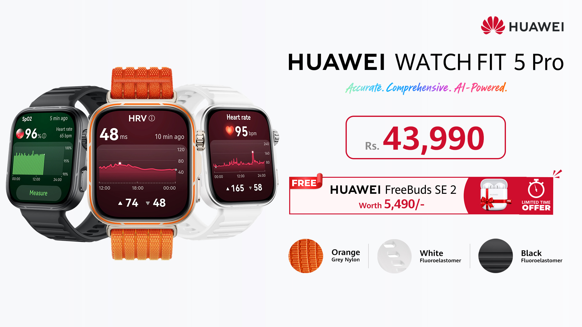 HUAWEI WATCH FIT 5 Pro नेपालमा सार्वजनिक, खरिदमा FreeBuds SE 2 निःशुल्क