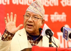 गठबन्धन संविधान रक्षाका लागि : माधव नेपाल