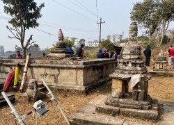 चौध सय वर्ष पुरानो लिच्छवीकालीन विहार स्वयम्भू-चैत्यको अध्ययन सुरु