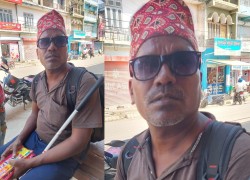 अगरबत्ती बेचेर जीविकोपार्जन गर्दै दृष्टिविहीन दम्पती