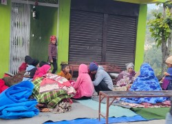 राहत कुर्दै भूकम्पपीडित, पानी परेपछि थपियो चिन्ता