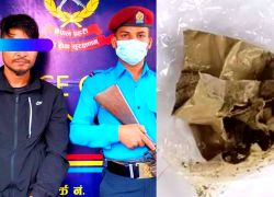 काठमाडौँ ल्याउँदै गरेको ३६ ग्राम लागूऔषध ब्राउन सुगर सहित एक जना पक्राउ
