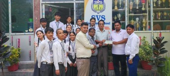 भोटकोशी बाढीपीडितका लागि बाँकेस्थित सिद्धार्थ विद्या सदनको १ लाख २६ सय ५७ रुपैयाँ सहयोग