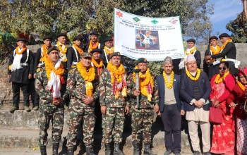 गोरखाबाट हिँडेको नेपाली सेनाको एकीकरण टर्च र्‍याली काठमाडौँ आइपुग्यो