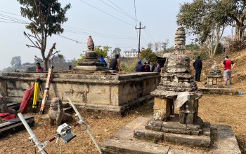 चौध सय वर्ष पुरानो लिच्छवीकालीन विहार स्वयम्भू-चैत्यको अध्ययन सुरु