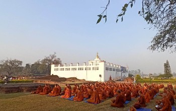 लुम्बिनीमा पाँच सय कुलपुत्र प्रव्रज्या