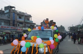 उत्कृष्ट कार्यसम्पादनको सम्मान: ट्रफीसहित कलैयामा सशस्त्र प्रहरीको र्‍याली