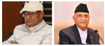 एमाले अध्यक्ष ओली र पूर्वगृहमन्त्री लेखक पक्राउ