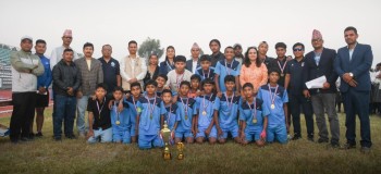 नेपालगञ्जको फुल्टेक्रास्थित सिद्धार्थ विद्या सदन एन्फा यु-१४ फुटबल च्याम्पियन