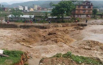 हुम्लामा बाढीका कारण आयोजनामा क्षति