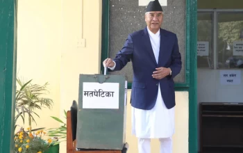 नेपाली कांग्रेसको संसदीय दलको नेता चयनका लागि मतदान सुरु