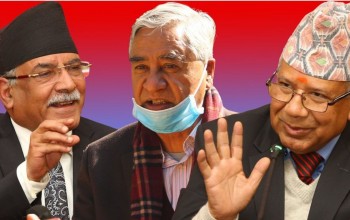 सत्तारुढ गठबन्धनका शीर्ष नेताको बैठक बालुवाटारमा: राष्ट्रियसभा निर्वाचनलगायत विषयमा छलफल