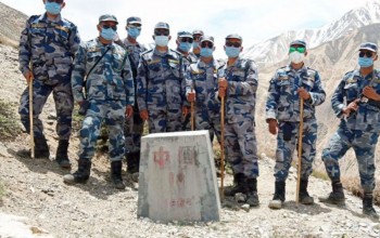 चीनसँग जोडिएका सीमास्तम्भको अनुगमन : ४ नम्बर सिमास्तम्भमा पहिलो पटक पुग्यो सशस्त्र प्रहरी