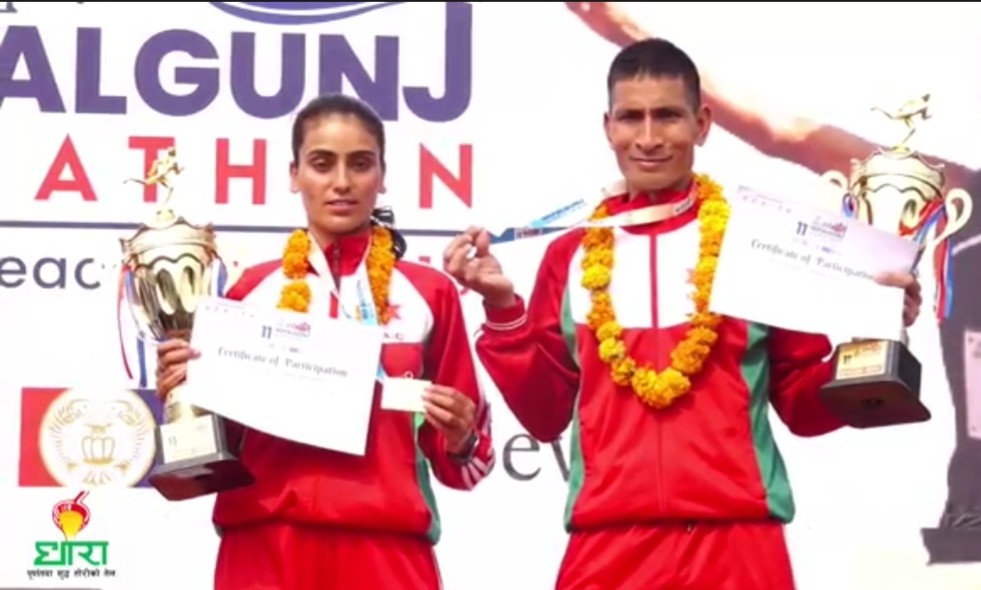 नेपालगञ्ज म्याराथनको उपाधि नेपाली सेनाका खडकलाई, हाफ म्याराथन जितिन पुर्णलक्ष्मीले