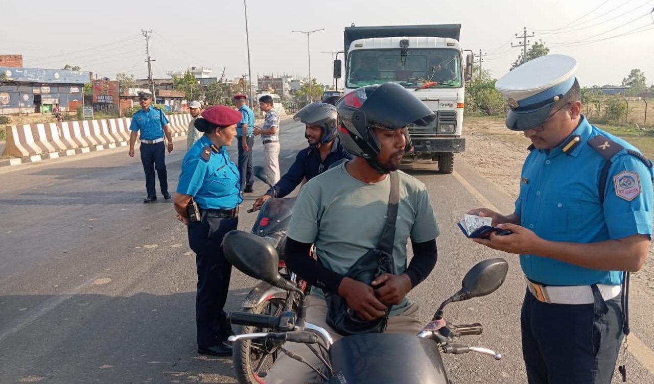 बाँकेमा ९६ दुर्घटनामा १६ जनाको मृत्यु, ट्राफिक कारबाहीमा ६० लाख बढी राजस्व संकलन