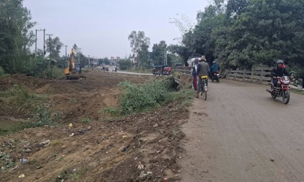 नेपालगञ्ज-गुलरिया सडकखण्डको खजुरामा ४ लेनको पक्की पुल निर्माण हुँदै